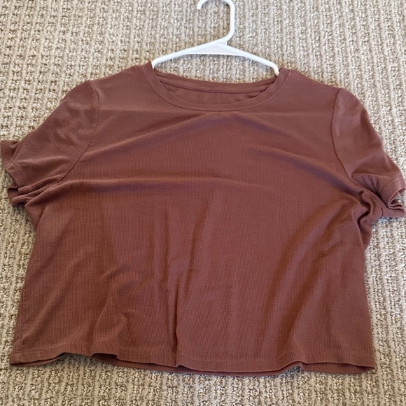 Tavi Noir Tops - Casual Brown Crop Top for Women